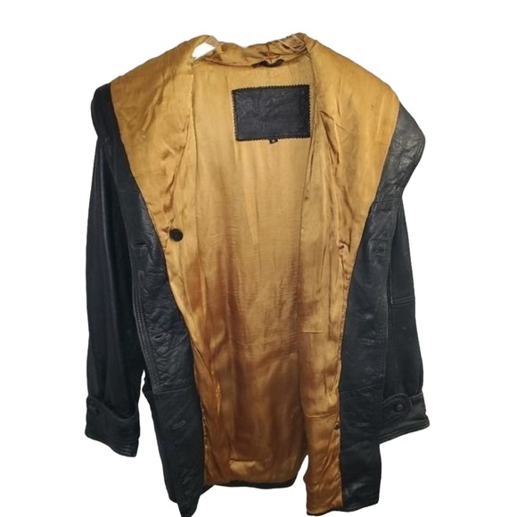 Clout Related Clothes Ladies Leather Coat Size Small - Picture 15 of 16